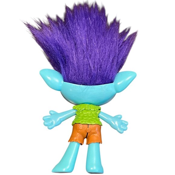 DREAMWORKS TROLLS WORLD TOUR Hasbro Toy Troll Branch Doll Purple Hair 9" Tall - Picture 2 of 3